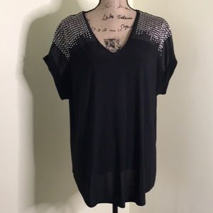 Studded Shoulder Top